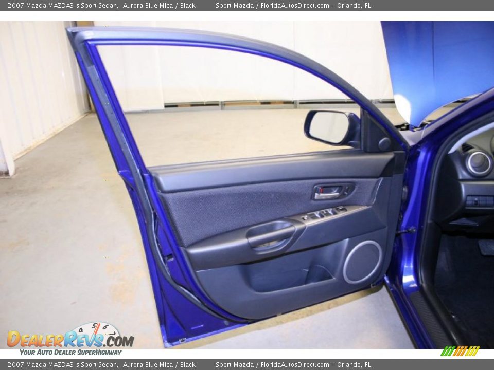 2007 Mazda MAZDA3 s Sport Sedan Aurora Blue Mica / Black Photo #26