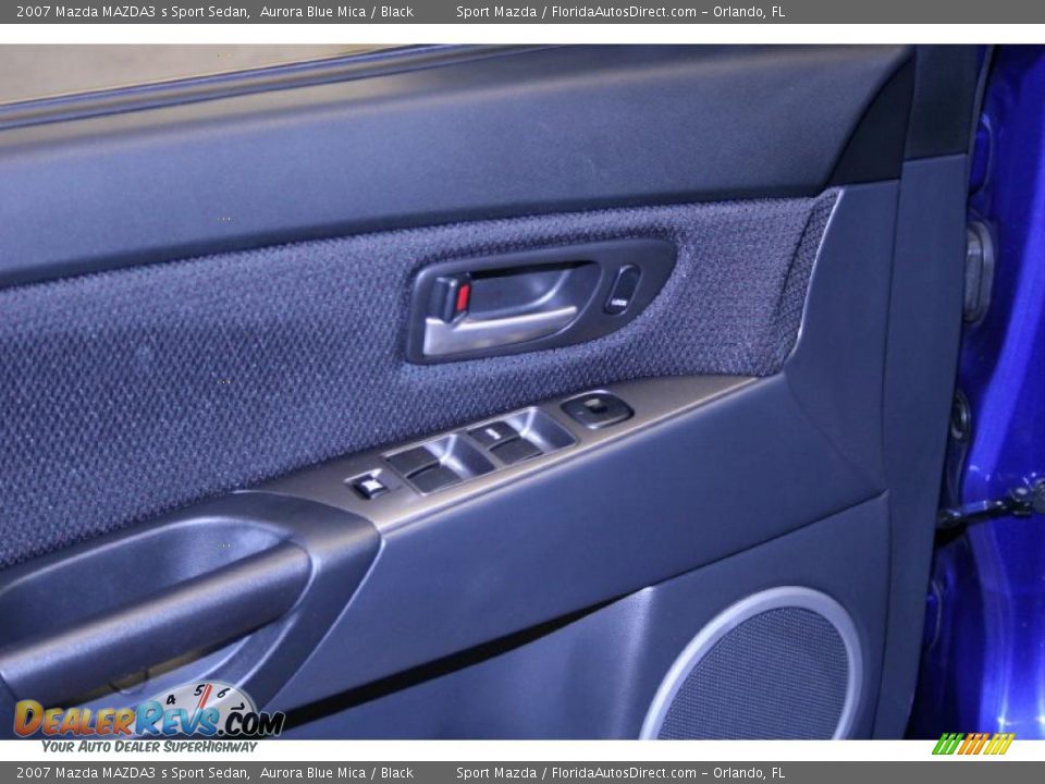 2007 Mazda MAZDA3 s Sport Sedan Aurora Blue Mica / Black Photo #27