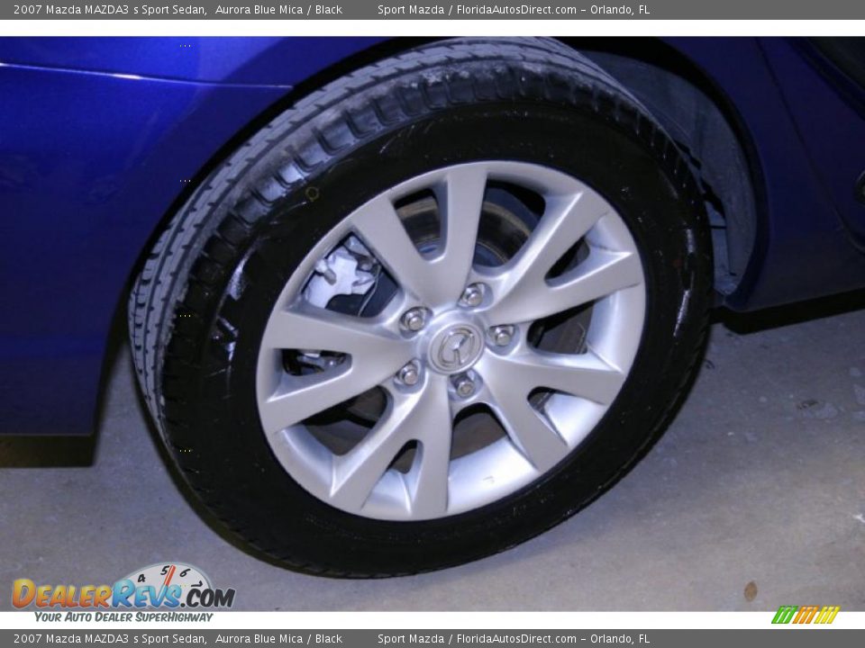 2007 Mazda MAZDA3 s Sport Sedan Aurora Blue Mica / Black Photo #30