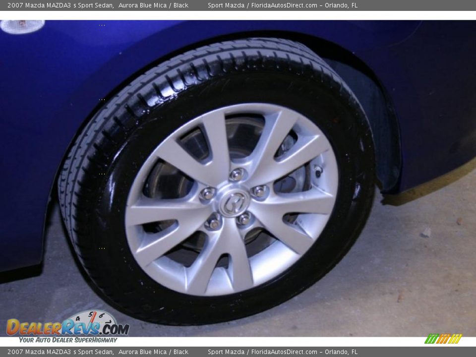 2007 Mazda MAZDA3 s Sport Sedan Aurora Blue Mica / Black Photo #31