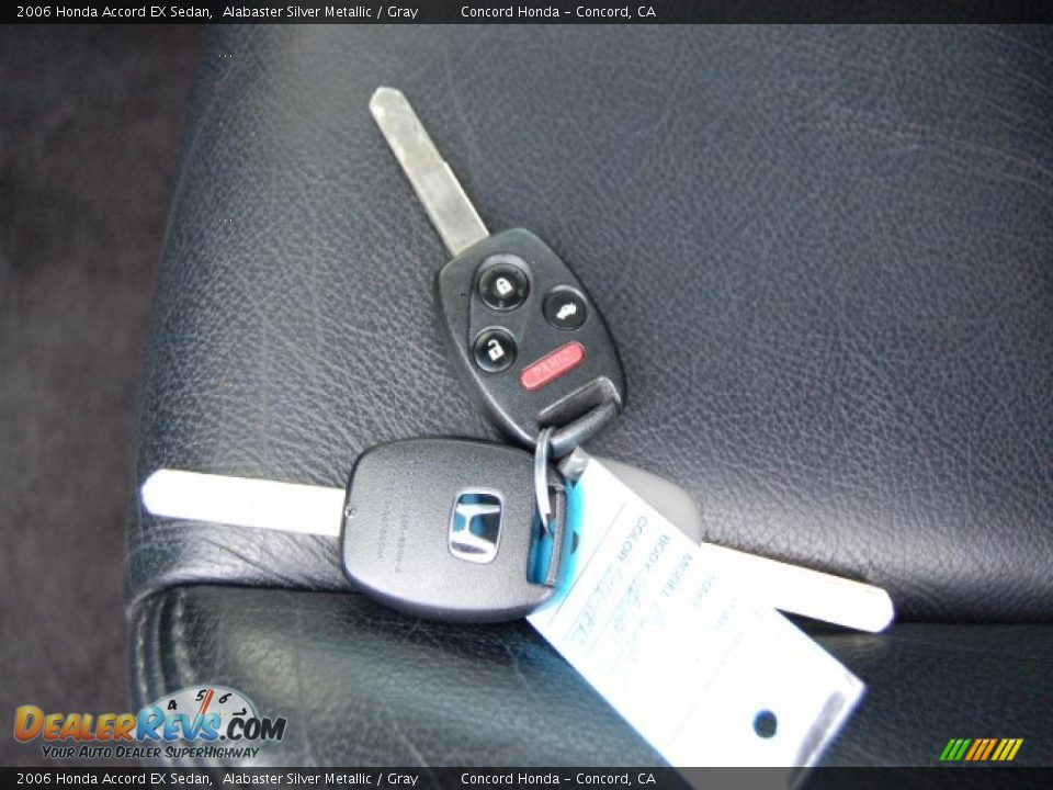 2006 Honda Accord EX Sedan Alabaster Silver Metallic / Gray Photo #28
