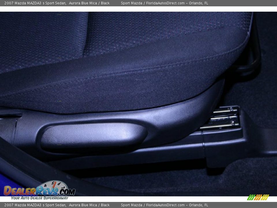2007 Mazda MAZDA3 s Sport Sedan Aurora Blue Mica / Black Photo #33