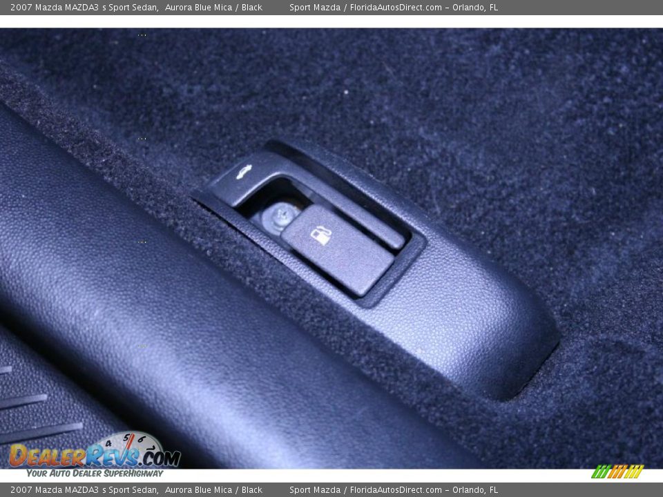 2007 Mazda MAZDA3 s Sport Sedan Aurora Blue Mica / Black Photo #35