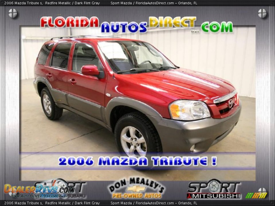 2006 Mazda Tribute s Redfire Metallic / Dark Flint Gray Photo #1