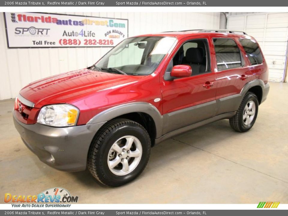 2006 Mazda Tribute s Redfire Metallic / Dark Flint Gray Photo #4