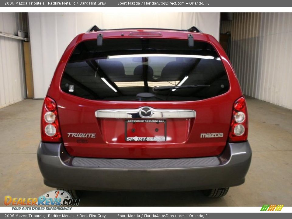 2006 Mazda Tribute s Redfire Metallic / Dark Flint Gray Photo #6
