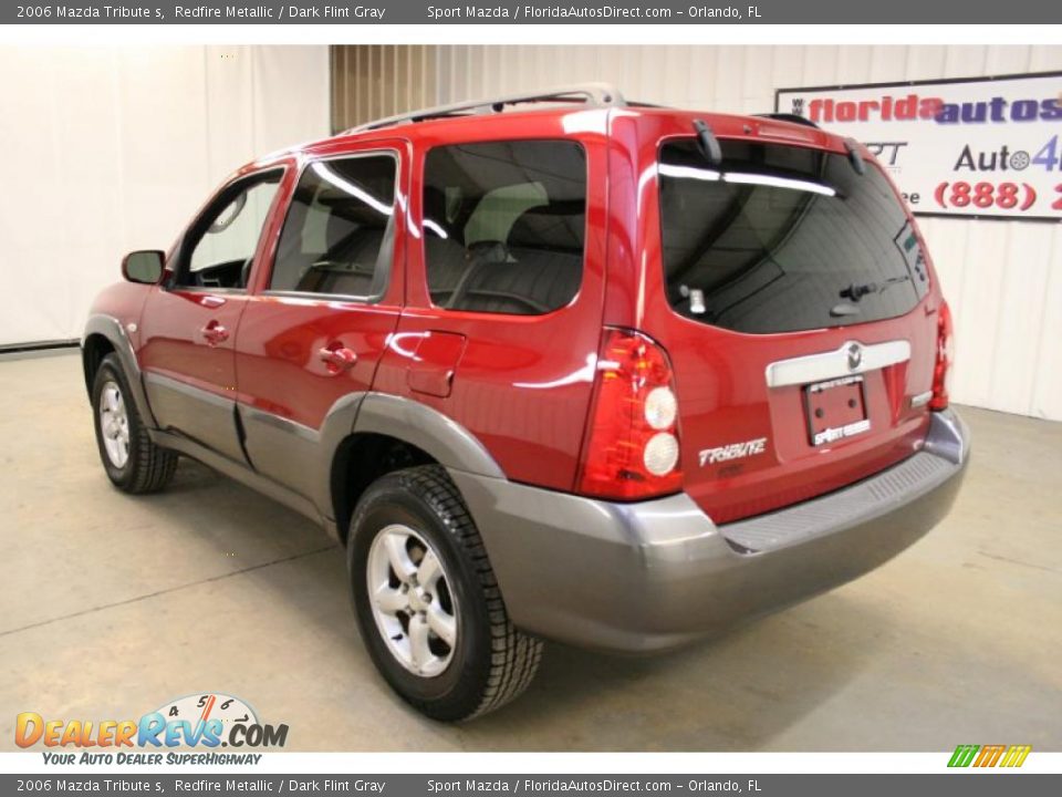 2006 Mazda Tribute s Redfire Metallic / Dark Flint Gray Photo #7