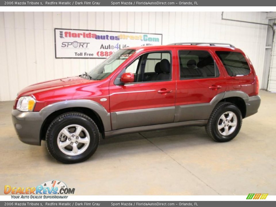2006 Mazda Tribute s Redfire Metallic / Dark Flint Gray Photo #8