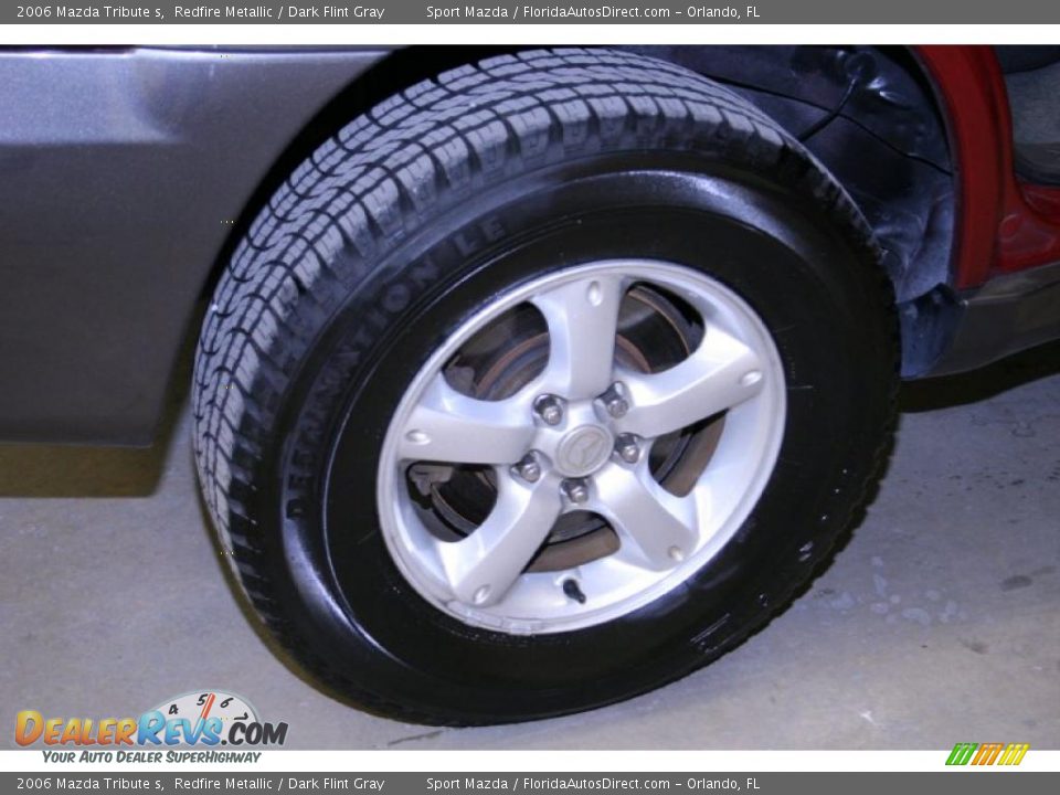 2006 Mazda Tribute s Redfire Metallic / Dark Flint Gray Photo #30