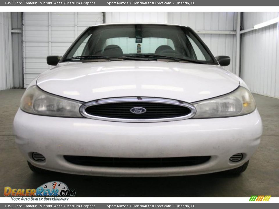 1998 Ford Contour Vibrant White / Medium Graphite Photo #3