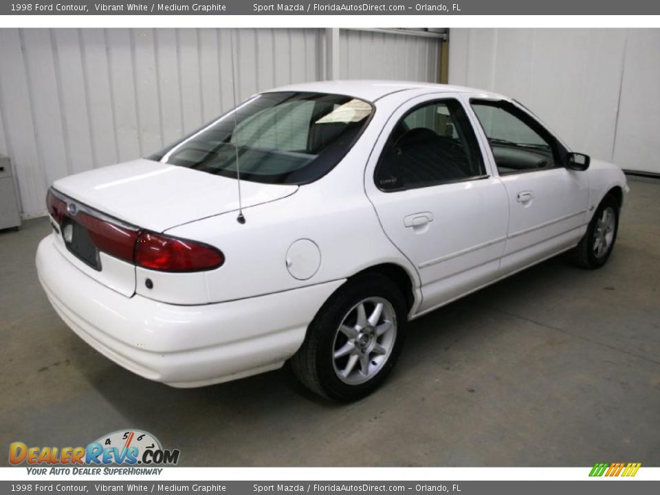 1998 Ford Contour Vibrant White / Medium Graphite Photo #5