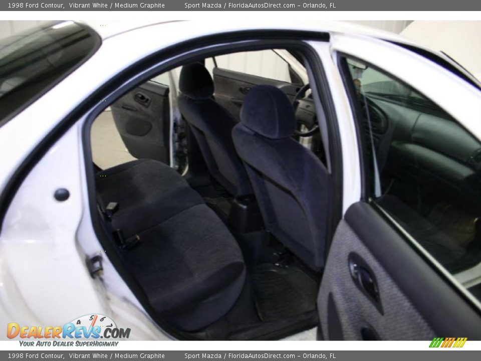 1998 Ford Contour Vibrant White / Medium Graphite Photo #11