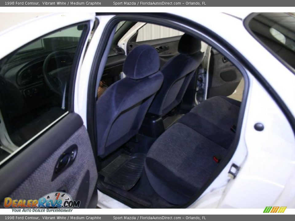 1998 Ford Contour Vibrant White / Medium Graphite Photo #14