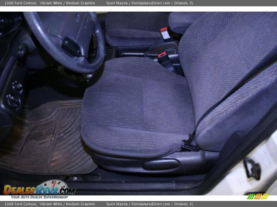 1998 Ford Contour Vibrant White / Medium Graphite Photo #16
