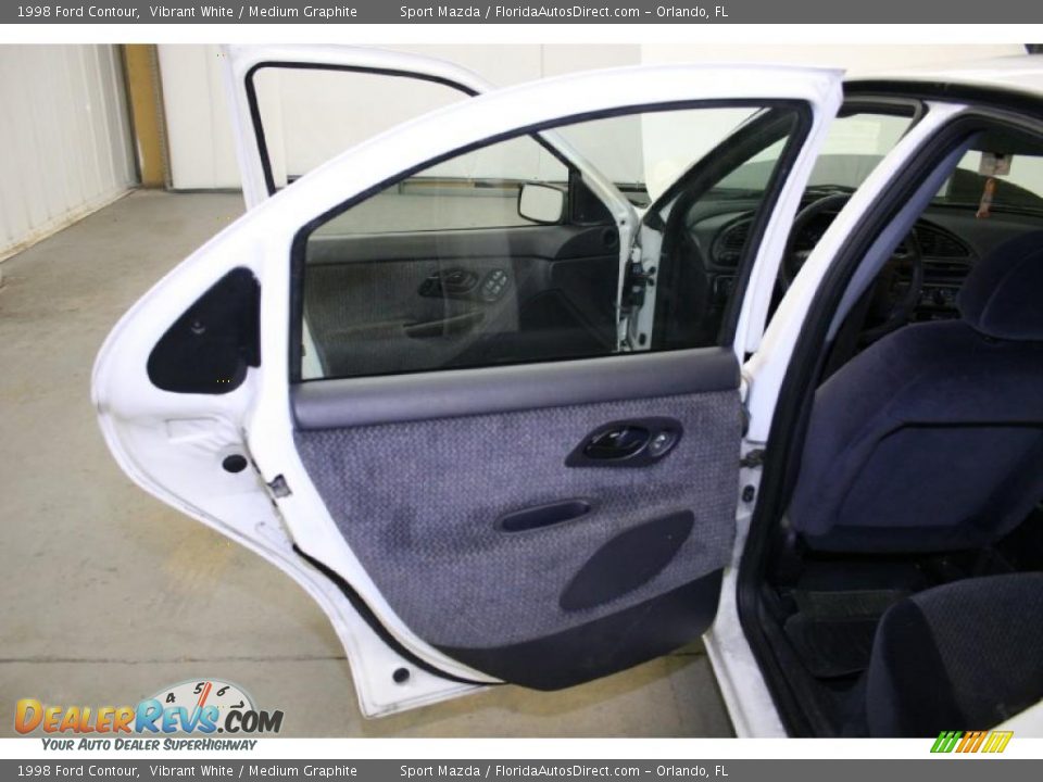 1998 Ford Contour Vibrant White / Medium Graphite Photo #21