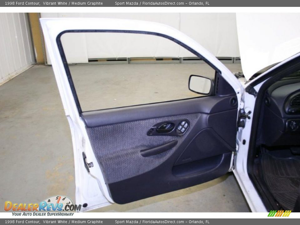 1998 Ford Contour Vibrant White / Medium Graphite Photo #22