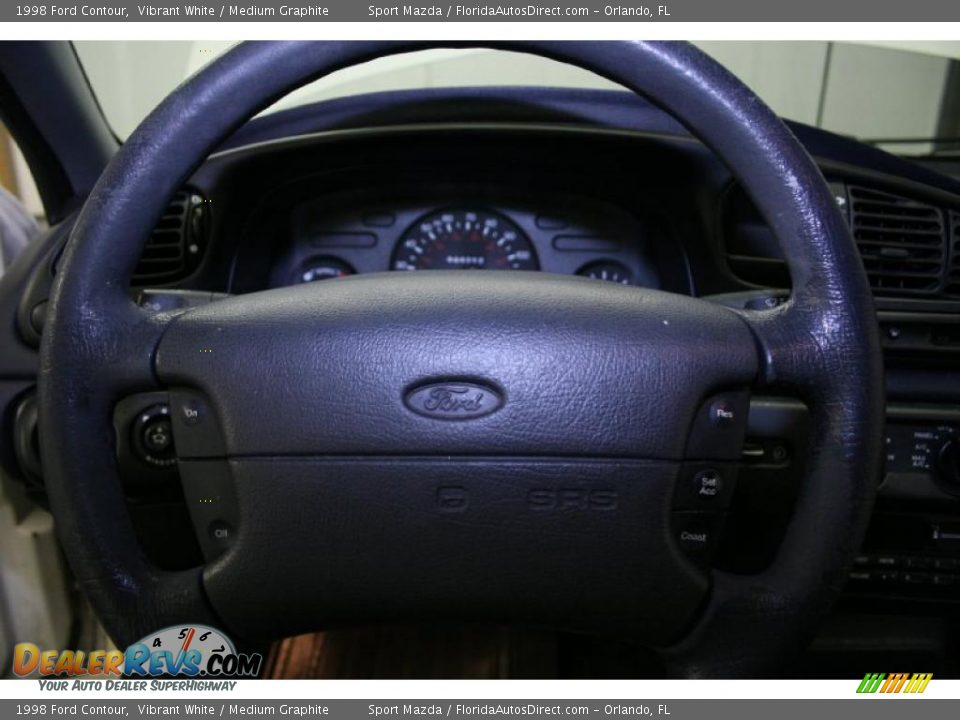 1998 Ford Contour Vibrant White / Medium Graphite Photo #25