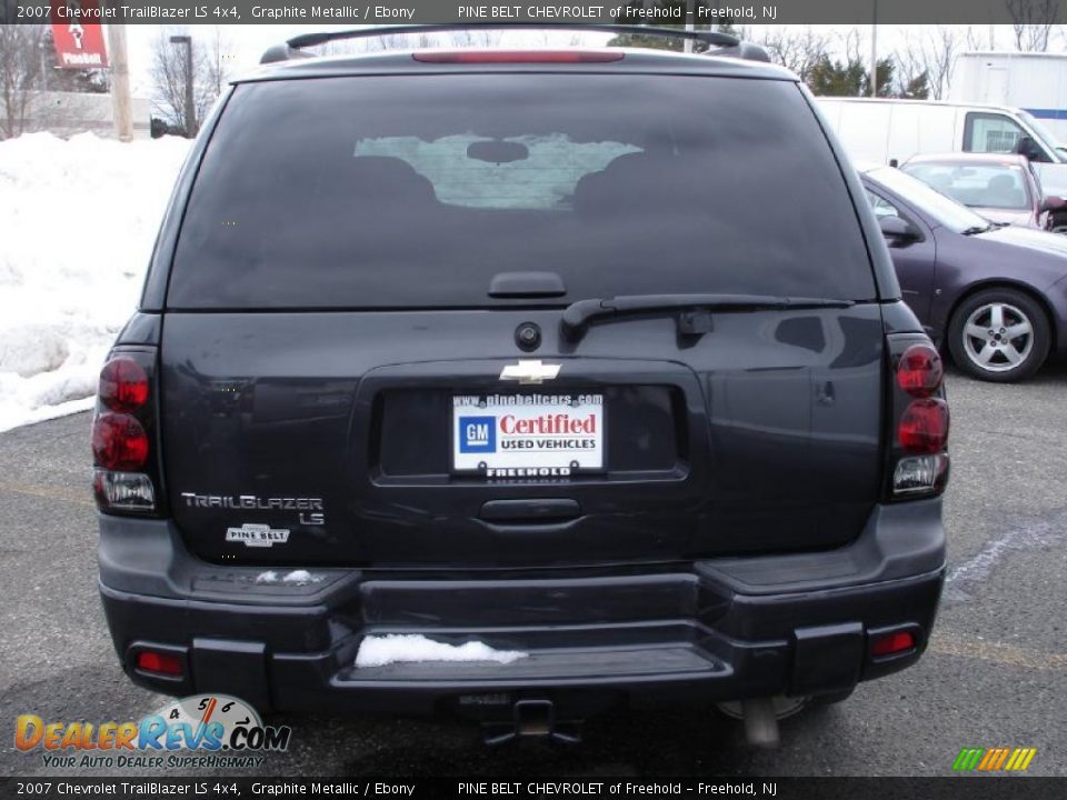 2007 Chevrolet TrailBlazer LS 4x4 Graphite Metallic / Ebony Photo #5