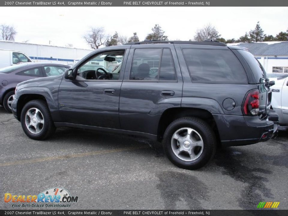 2007 Chevrolet TrailBlazer LS 4x4 Graphite Metallic / Ebony Photo #9