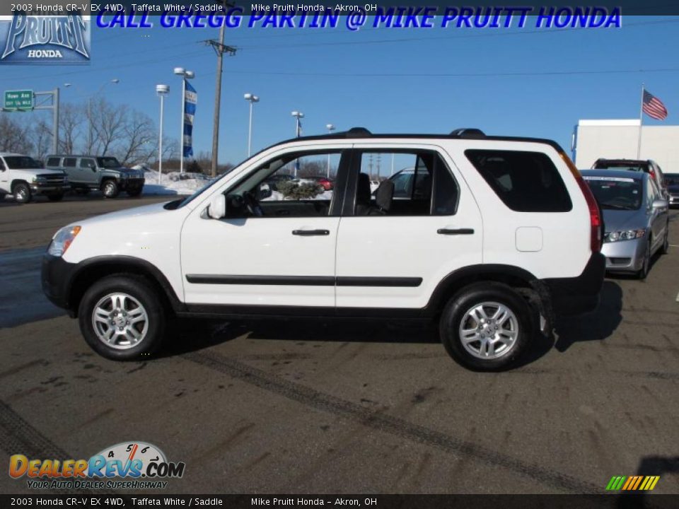2003 Honda CR-V EX 4WD Taffeta White / Saddle Photo #1