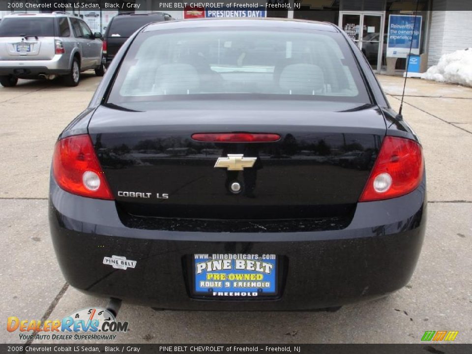 2008 Chevrolet Cobalt LS Sedan Black / Gray Photo #5