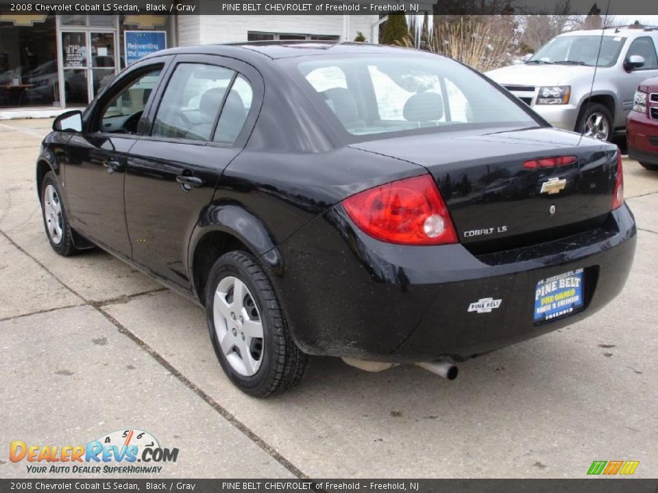 2008 Chevrolet Cobalt LS Sedan Black / Gray Photo #6