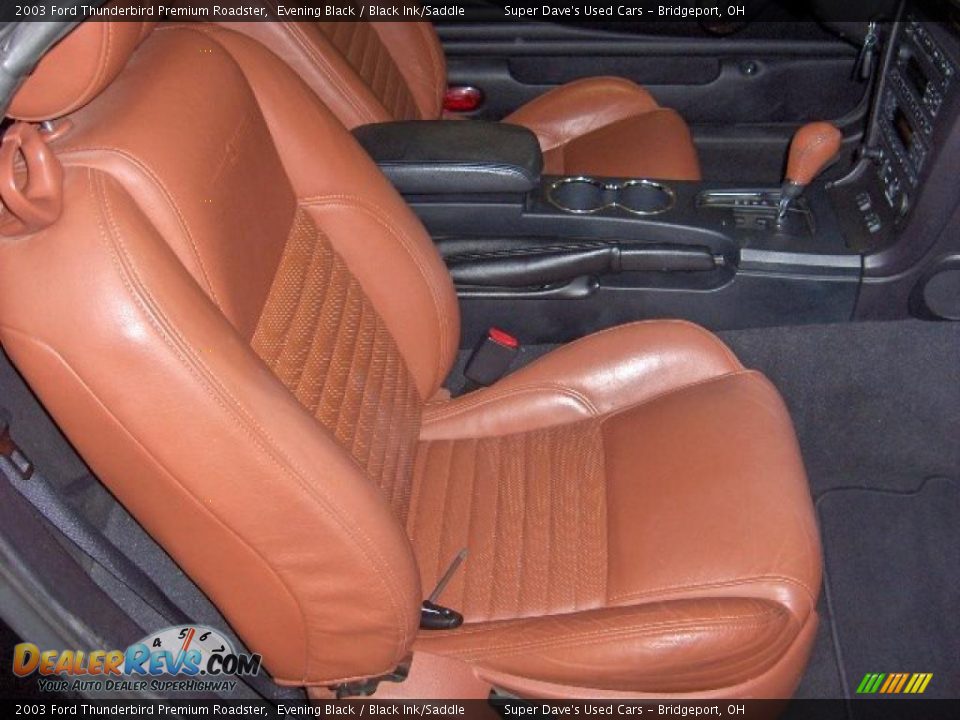 2003 Ford Thunderbird Premium Roadster Evening Black / Black Ink/Saddle Photo #8