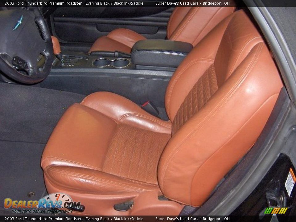 2003 Ford Thunderbird Premium Roadster Evening Black / Black Ink/Saddle Photo #9