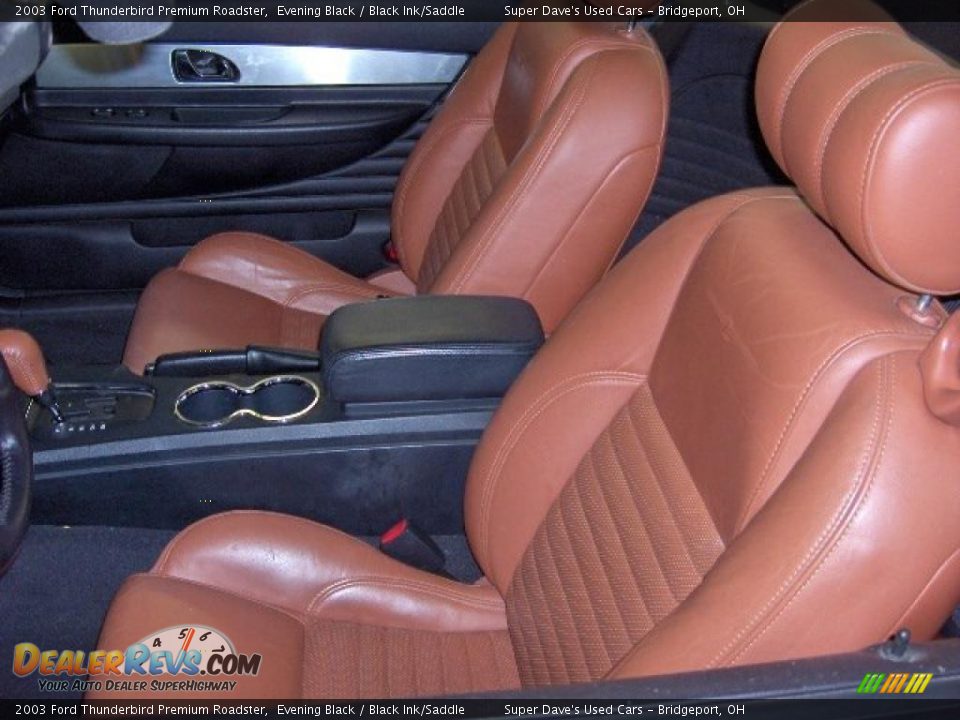 2003 Ford Thunderbird Premium Roadster Evening Black / Black Ink/Saddle Photo #10