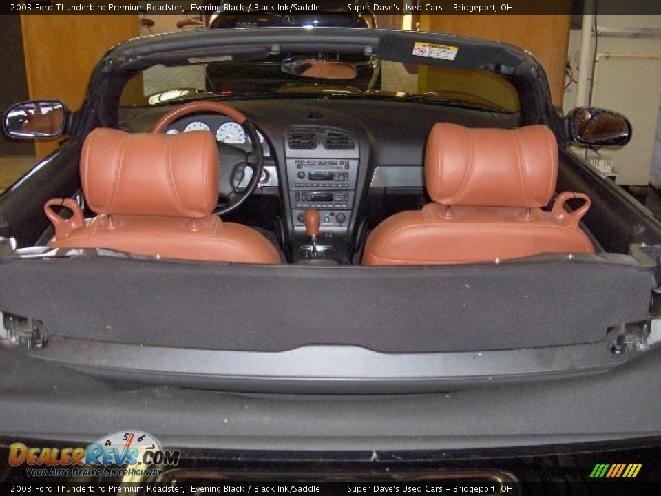2003 Ford Thunderbird Premium Roadster Evening Black / Black Ink/Saddle Photo #11