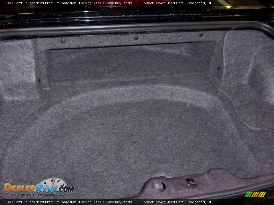 2003 Ford Thunderbird Premium Roadster Evening Black / Black Ink/Saddle Photo #12