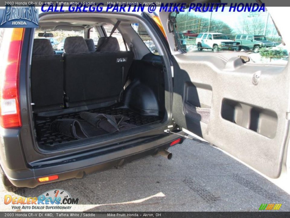 2003 Honda CR-V EX 4WD Taffeta White / Saddle Photo #10