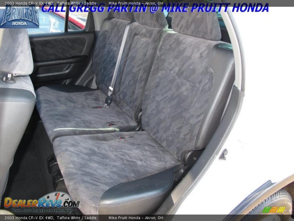 2003 Honda CR-V EX 4WD Taffeta White / Saddle Photo #13