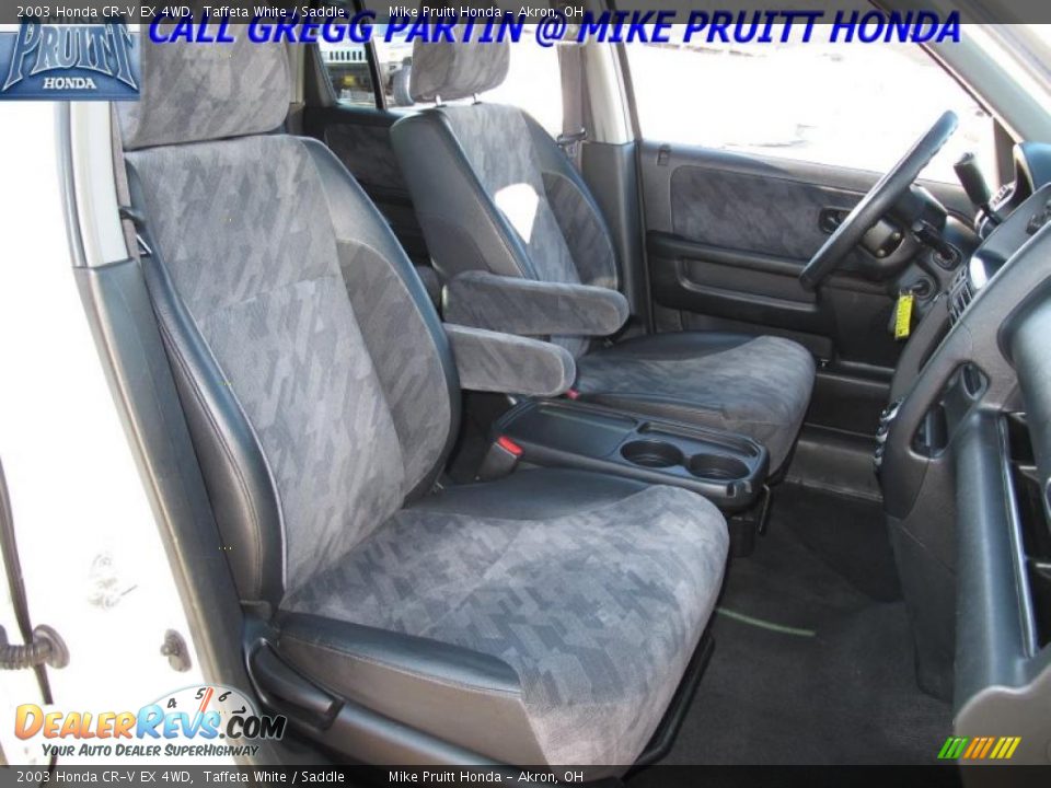 2003 Honda CR-V EX 4WD Taffeta White / Saddle Photo #15