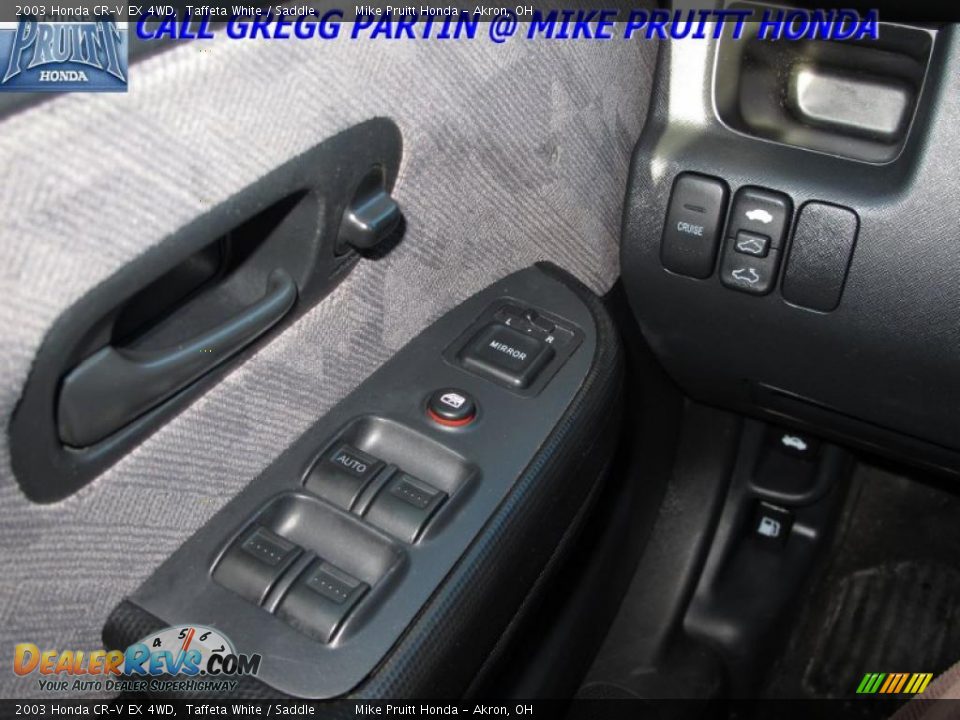 2003 Honda CR-V EX 4WD Taffeta White / Saddle Photo #19