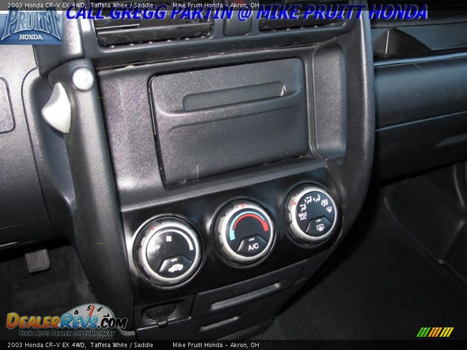 2003 Honda CR-V EX 4WD Taffeta White / Saddle Photo #21