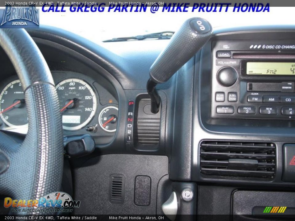 2003 Honda CR-V EX 4WD Taffeta White / Saddle Photo #22