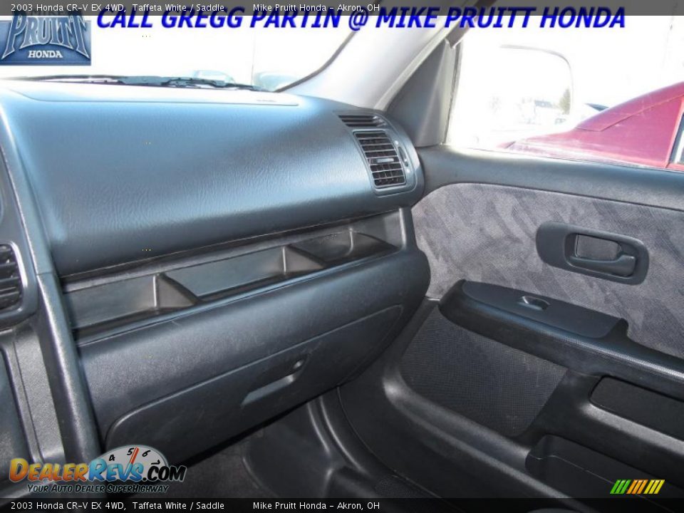 2003 Honda CR-V EX 4WD Taffeta White / Saddle Photo #24