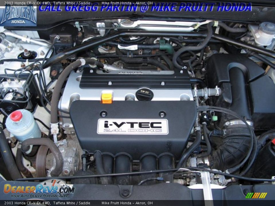 2003 Honda CR-V EX 4WD Taffeta White / Saddle Photo #25