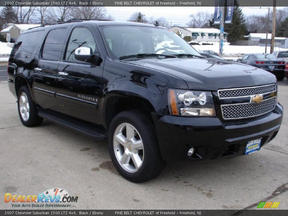 2007 Chevrolet Suburban 1500 LTZ 4x4 Black / Ebony Photo #3