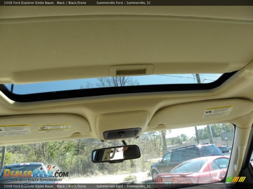 2008 Ford Explorer Eddie Bauer Black / Black/Stone Photo #4
