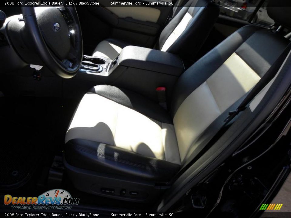 2008 Ford Explorer Eddie Bauer Black / Black/Stone Photo #5