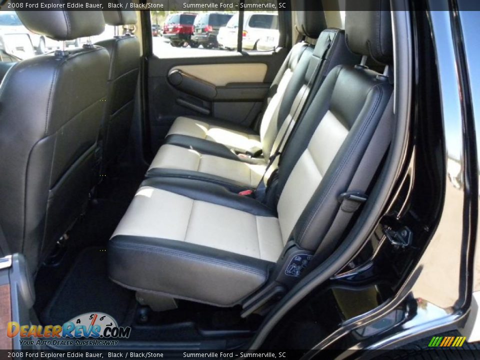 2008 Ford Explorer Eddie Bauer Black / Black/Stone Photo #7