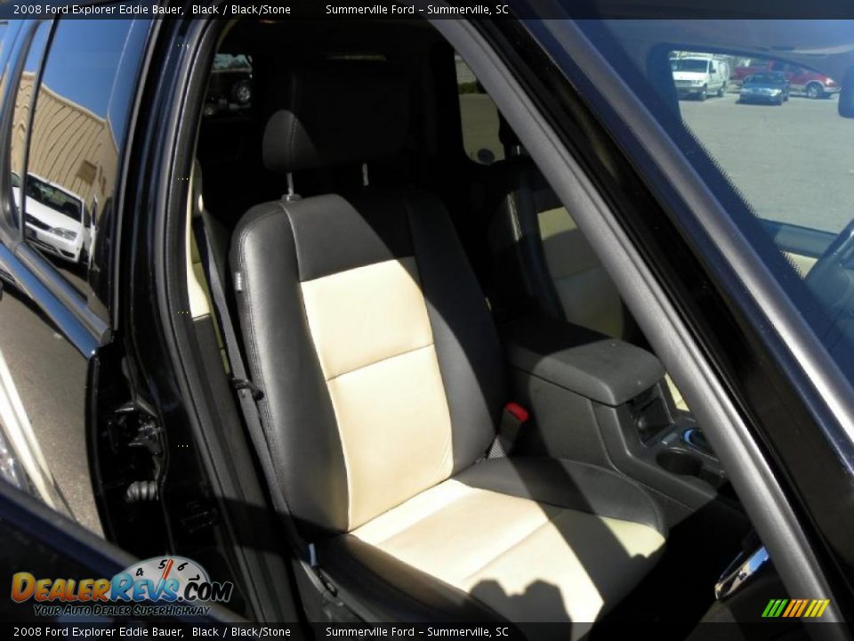 2008 Ford Explorer Eddie Bauer Black / Black/Stone Photo #9