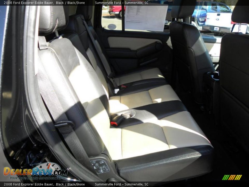 2008 Ford Explorer Eddie Bauer Black / Black/Stone Photo #11