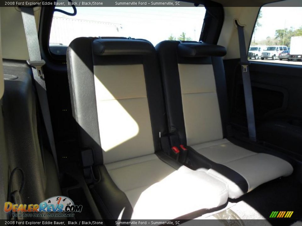 2008 Ford Explorer Eddie Bauer Black / Black/Stone Photo #12