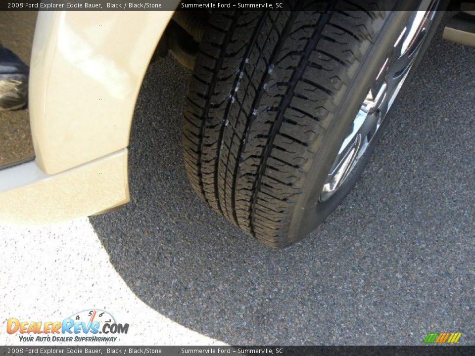 2008 Ford Explorer Eddie Bauer Black / Black/Stone Photo #18