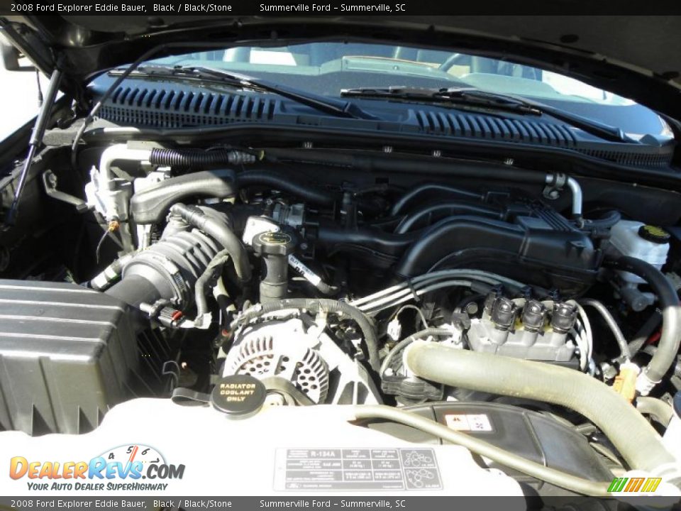2008 Ford Explorer Eddie Bauer Black / Black/Stone Photo #19