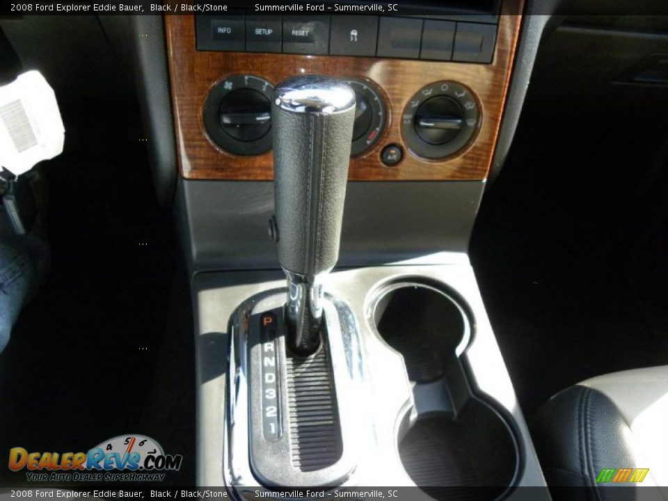 2008 Ford Explorer Eddie Bauer Black / Black/Stone Photo #21