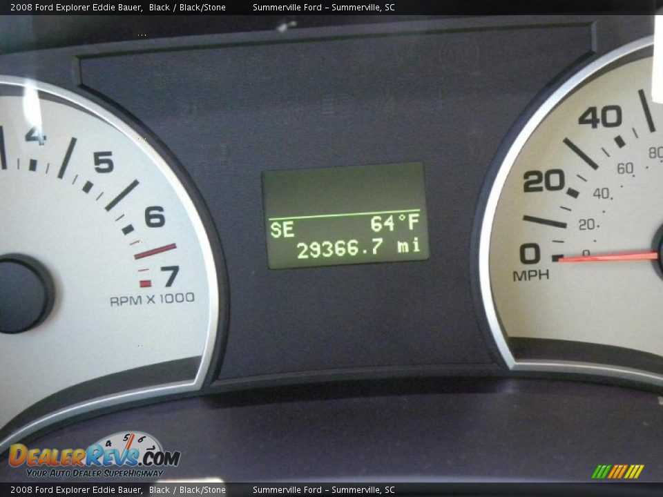 2008 Ford Explorer Eddie Bauer Black / Black/Stone Photo #24